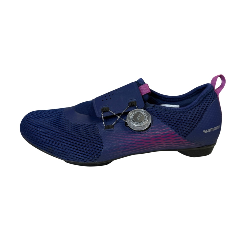 Shimano Womens 6.5 IC500W Cycling Shoes‎ Navy Blue BOA SPD Indoor Spin Fitness
